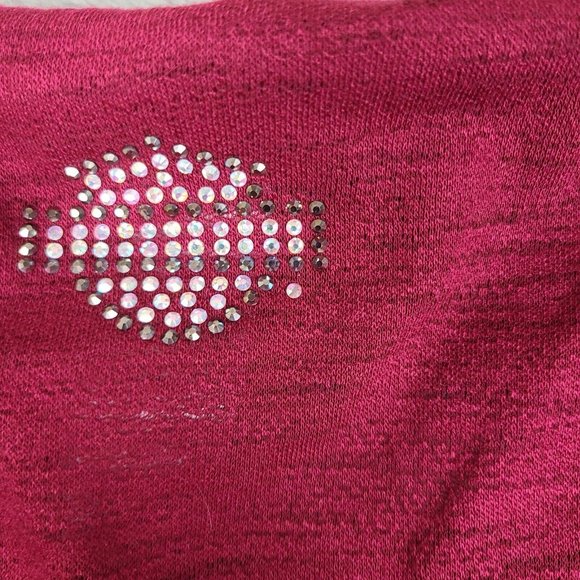 Harley Davidson Women's Small/Medium Shirt Red Decorative Shirt - Picture 8 of 11